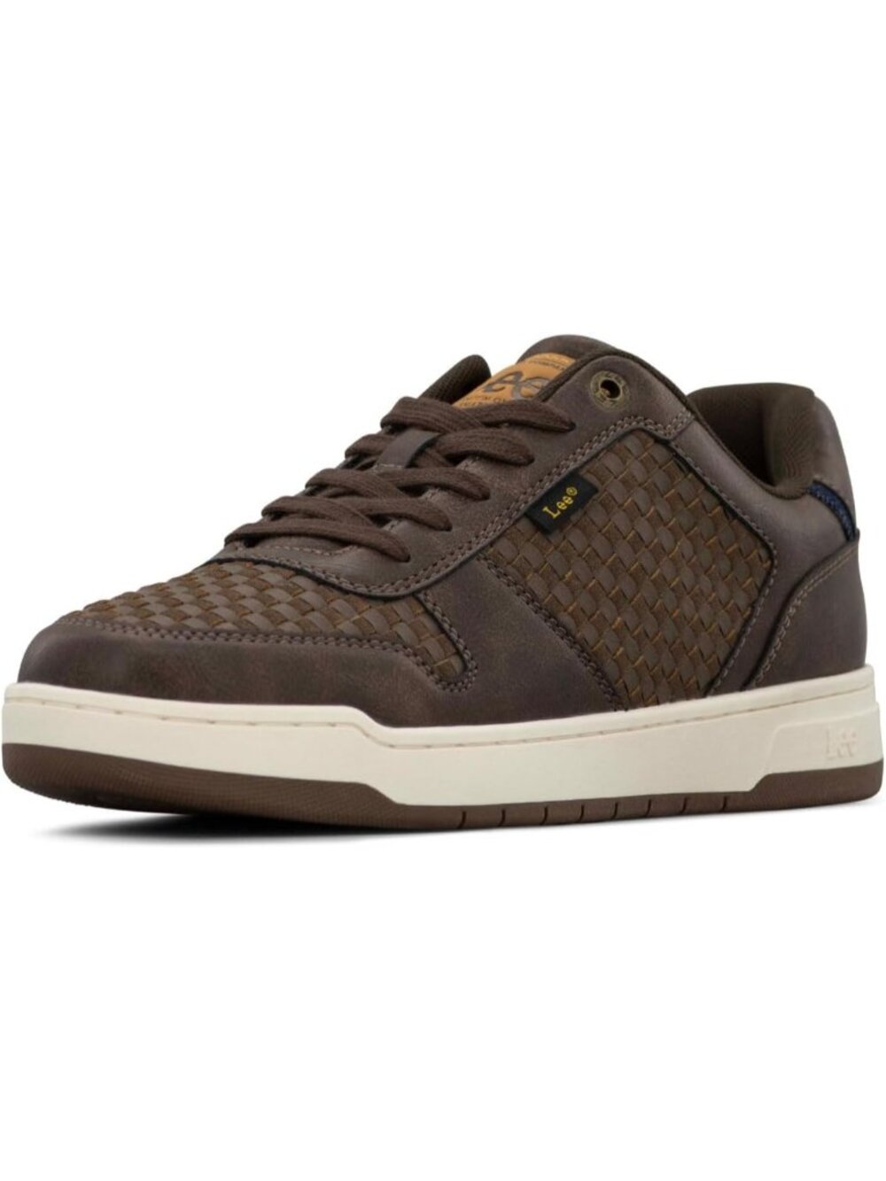Lee Men's Tobacco Brown Moc Toe Imported Lace Up Specter Court Sneakers Shoes